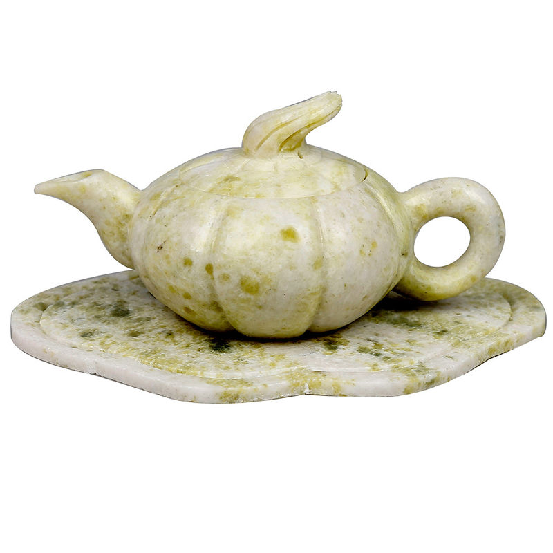 2024 Xiuyu Jade Teapot A Set of Natural Jade for Business Gift Polished Technique