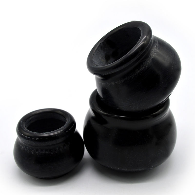 Properties Chinese Medicine Apparatus Acupuncture Vacuum Fire Cupping Hijama Cups Sets Bian Stone Black