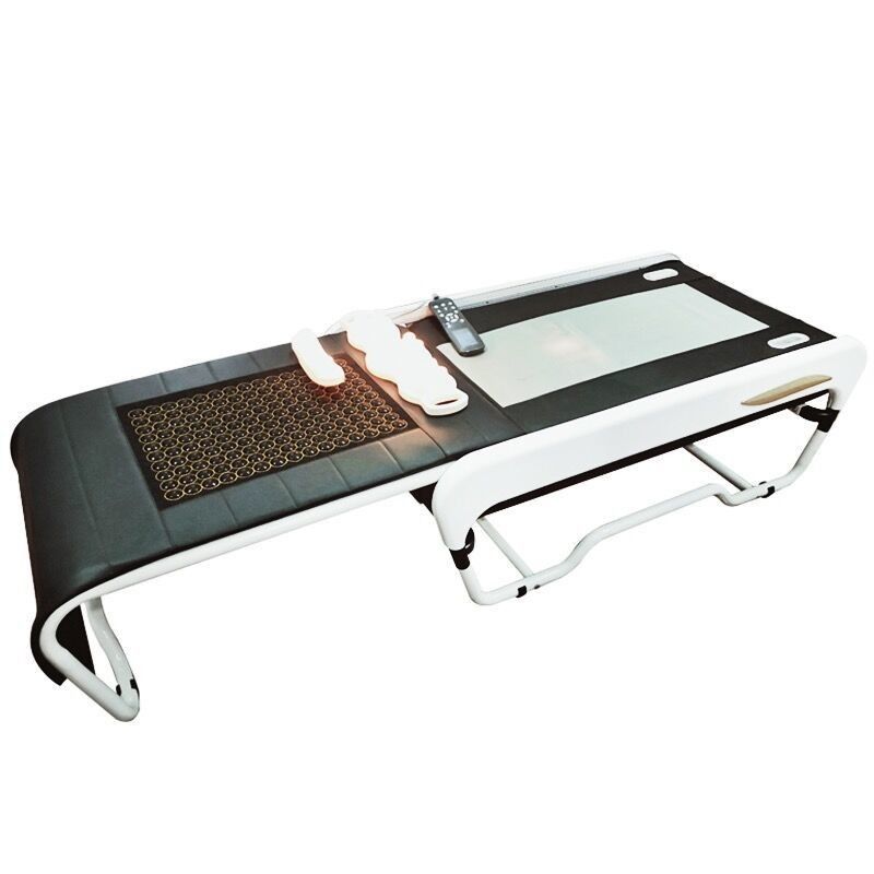 150 Energy Stones and 3D Smart Lifting Massage Bed for Full Body on Foldable V3 Tourmaline Jade Warm Physiotherapy Bed