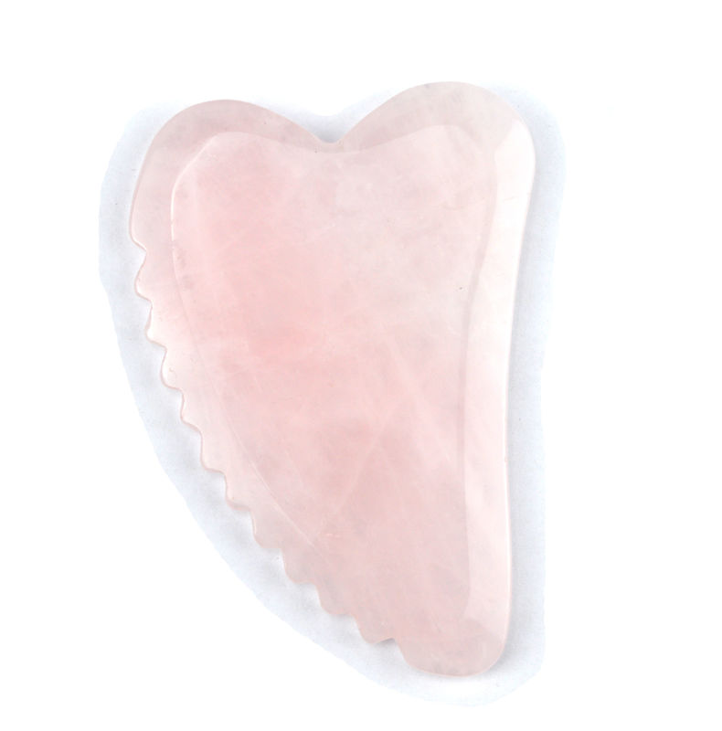 Handheld Custom Shape Rose Quartz Gua Sha Board The Must-Have Facial Massage Tool