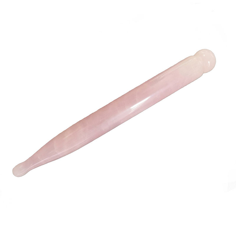 2024 Rose Quartz Gua Sha Acupuncture Point Massage Guasha Pen For Body Treatment with Avaiable Logo Best Seller