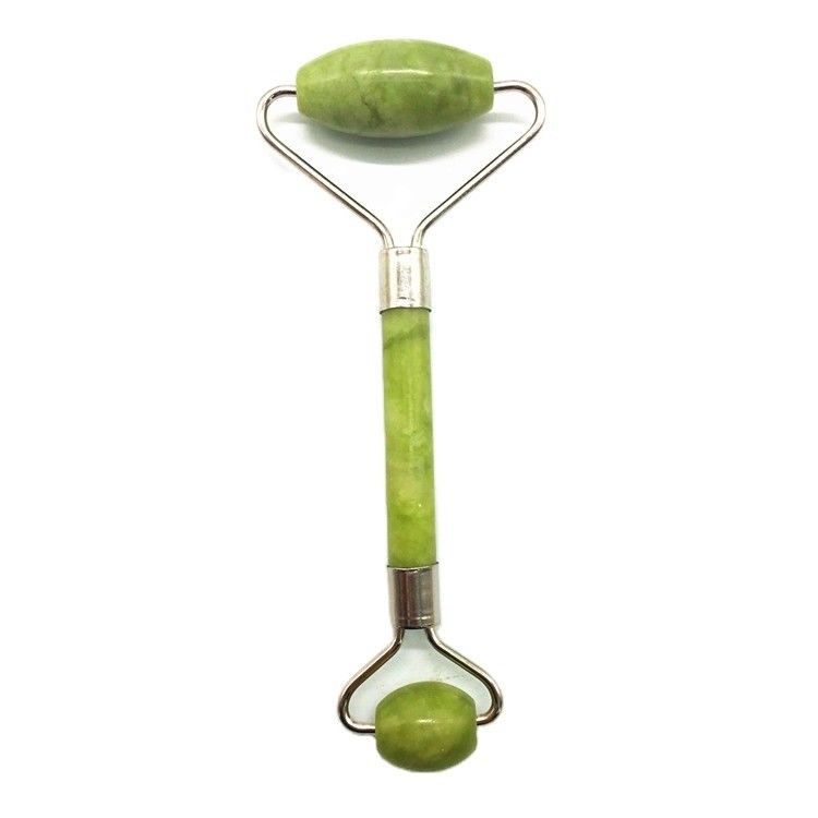 100% Natural Strong Jade Facial Roller for Hand-Held Face Massage and Relaxation Stone