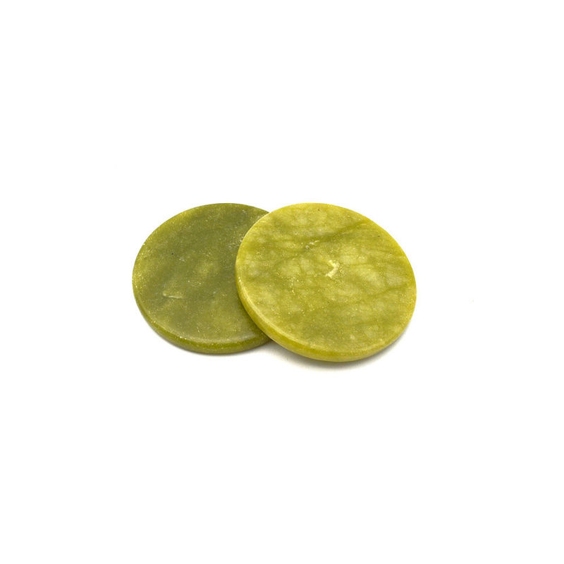 Facial Massager XiuYan Jade Round Jade Glue Gasket Eyelah Extention Stone Eyelash Extension for Beauty Enhancement Massage