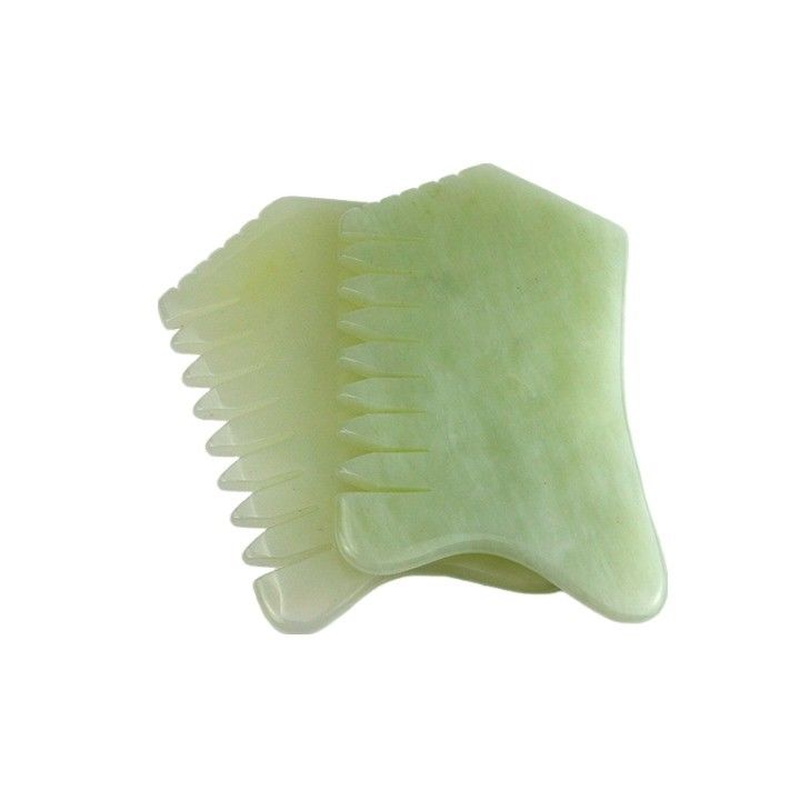 100% Natural Xiuyan Jade Comb for Body Scalp Care Massage Tool SPA Acupuncture Relaxation Therapy Treatment