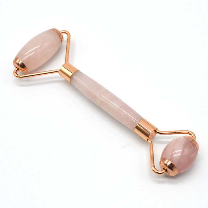 Health and Beauty Rose Quartz Jade Guasha Massage Roller Anti Wrinkle Jade Roller Gua Sha for Enhanced Skincare Routine