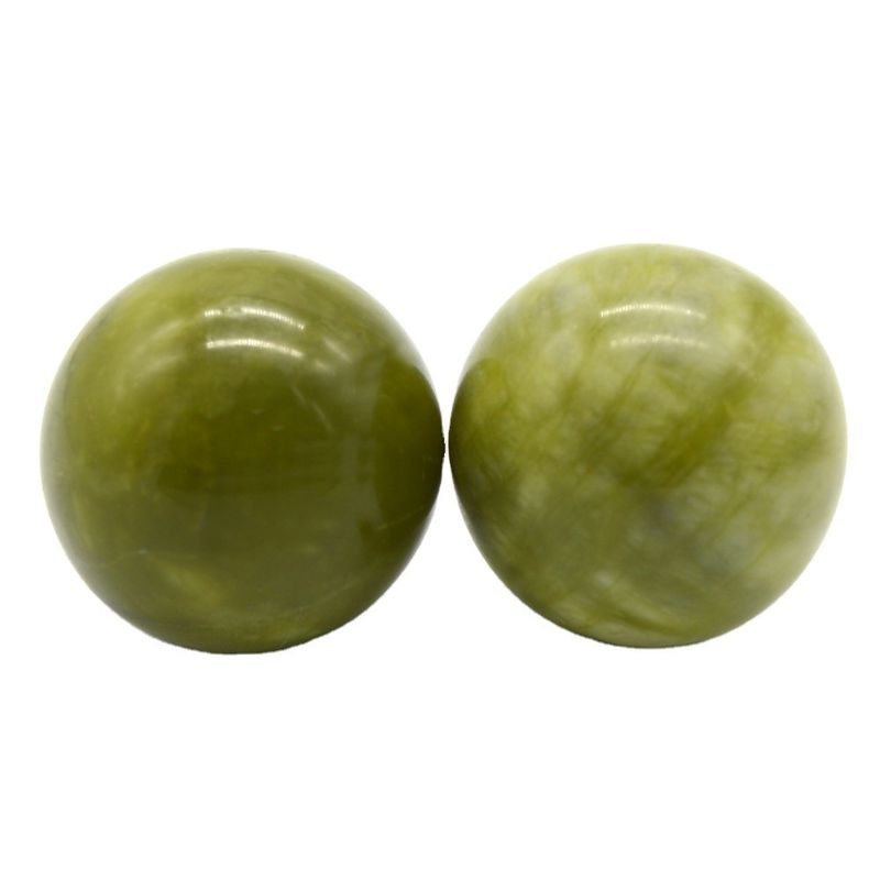 abk-116 Hand Massage Balls Natural Jade Massage Stone Tools Hand Exercise Ball Therapy Exercise Grip