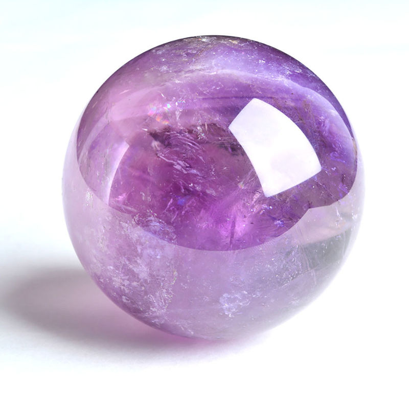 3-5/Appect Natural Amethyst Ball Fengshui Decoration Gemstone Sphere for Home and Office Decoration
