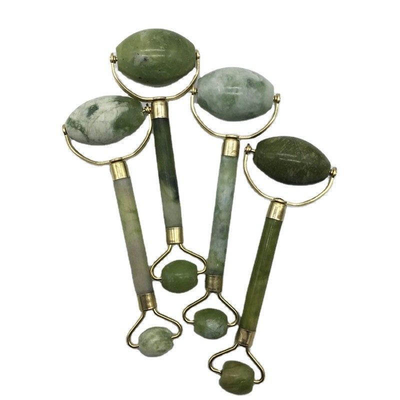 Massage Jade Gua Sha Ice Roller for Face Natural Stone Xiuyan Jade Guasha Roller