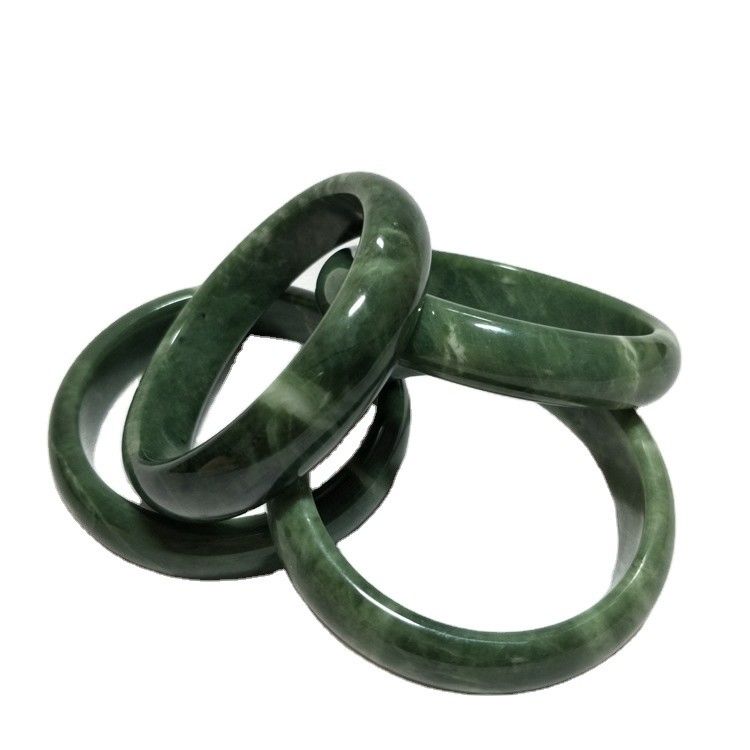 Natural Emerald Green Bracelet And Jadeite Jade Bracelet For Men And Women Beauty With Love Theme From Gemstone
