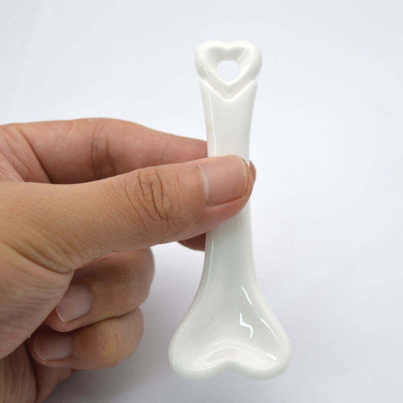 Ceramic Gua Sha Scrapping Version Massage Tools Body Massager for Health Massage in White Frosting