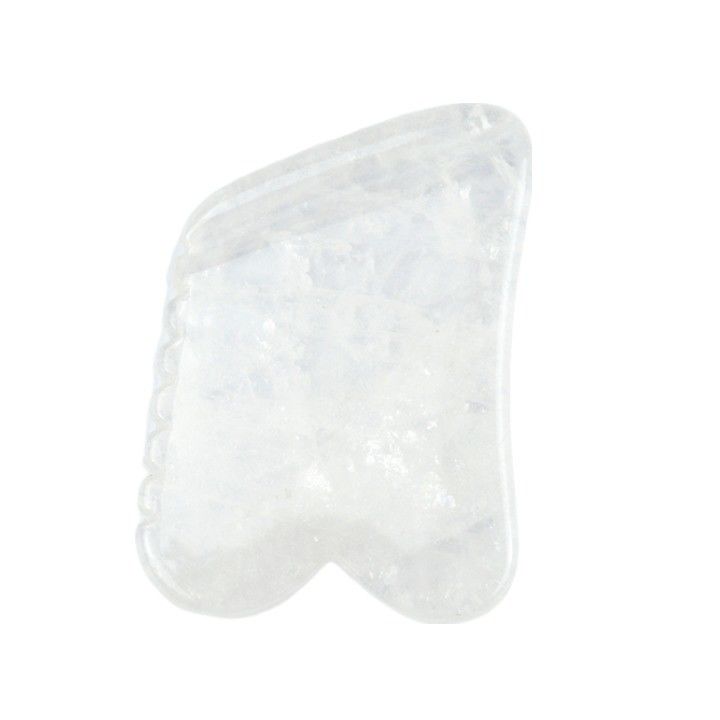 Clear Quartz Gua Sha Massage Board Stone Natural Crystal Guasha Healing Stone Facial Beauty Body Spa Tool for Body Massage