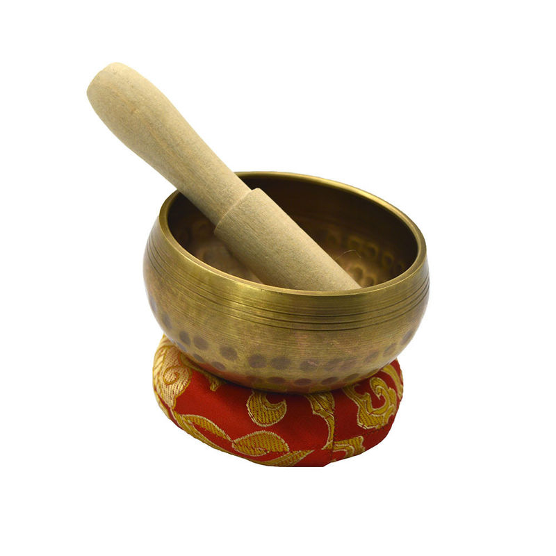 Natural Brass Nepal Singing Bowl Set for Meditation and Yoga Authentic Nepalese Sound