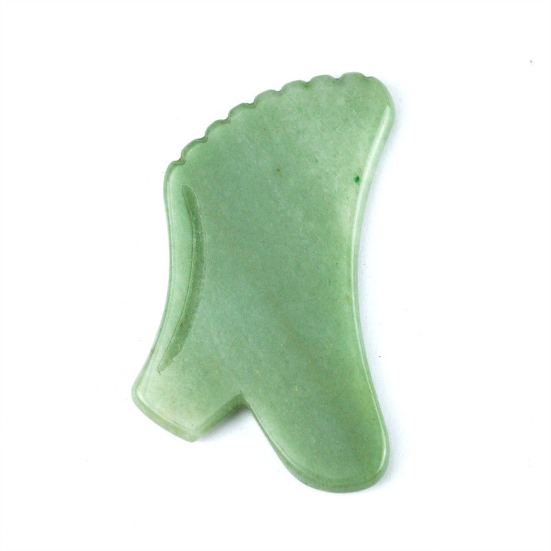Body Massage for Skin Care Natural Green Aventurine Jade Gua Sha Custom Logo Guasha Facial Beauty Tool to Reduce Wrinkles