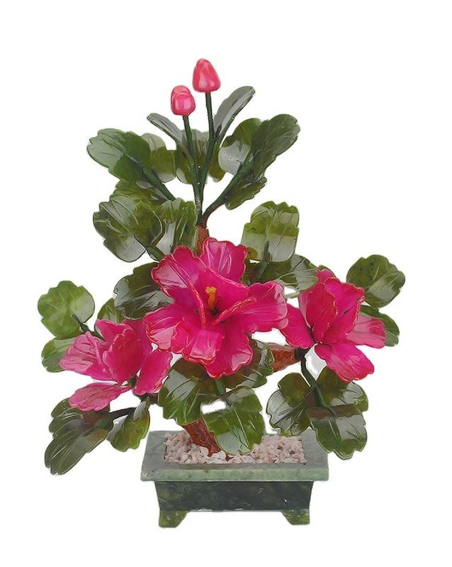 Add a Touch of Elegance to Your Home with 3 Peony Flowers Natural Jade Potted Plants