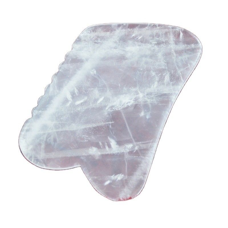 Clear Quartz Gua Sha Scraping Board for Facial Neck Full Body Skin Massage Muscle Massage Functionality
