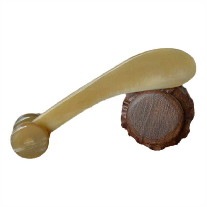 Yak Horn Gua Sha Board Bull Horn Body Massager Skin Care Roller for Full-body Massage Area