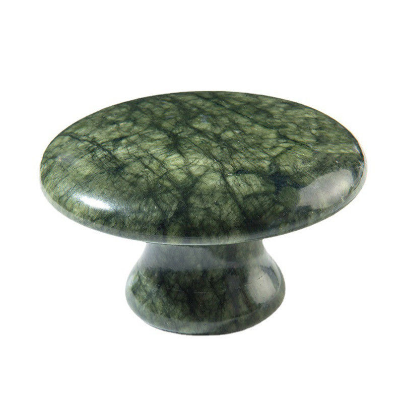 Availabled Dark Green Xiuyan Jade Mushroom Gua Sha Tool for Body Healing and Energy Therapy