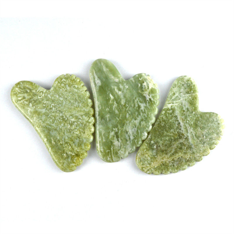 2024 Arrivals Natural Heart Shape Xiuyan Jade Gua Sha Scraping Board The Ultimate Massage Tool for Full-body Relaxation