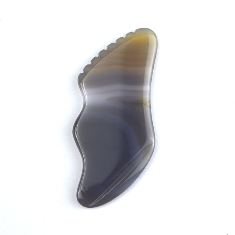 Body Muscles Massage Equipment Trending White Agate Gua Sha Scraping Board for Self Care and Body Care