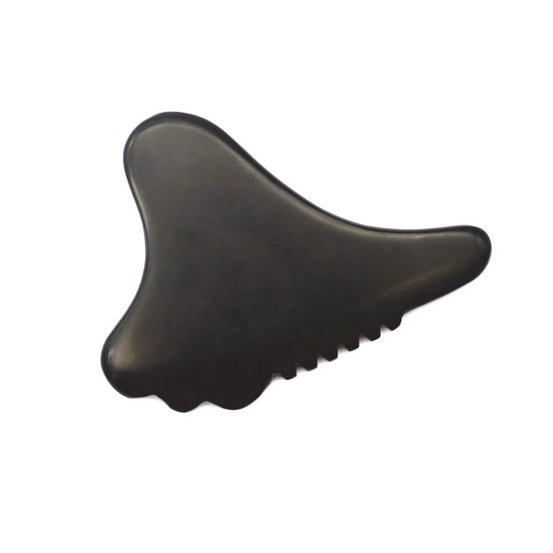 Gua Sha Tool Facial Massager Bian Stone Eco-friendly Face 105*77mm 114*74mm 2 Pcs AKBS-030 for Facial Lymphatic Drainage