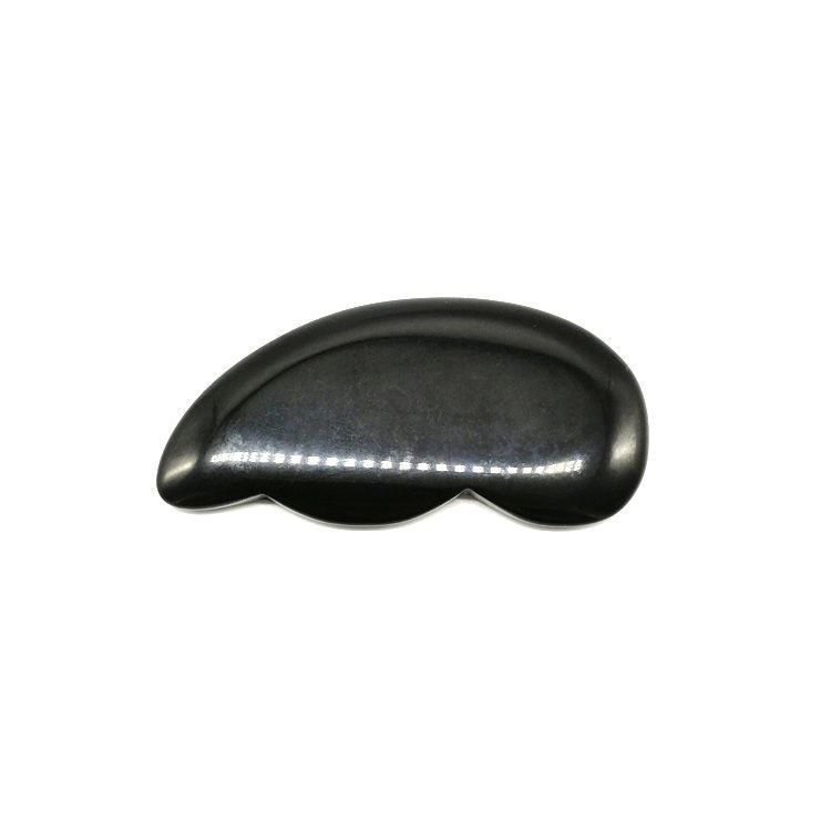 Facial Massage and Body Scraping 9.5*5*0.5 with Black Obsidian Gua Sha Stone