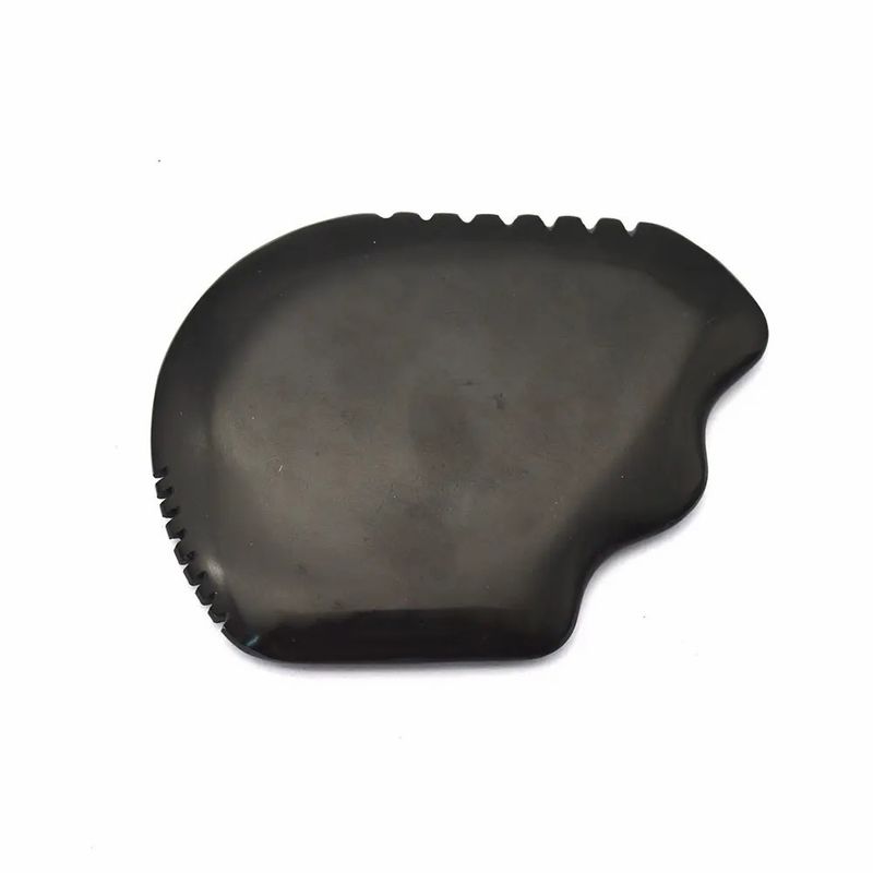 Chinese Style Massager 2024 Black Bian Stone Facial Jade Guasha Gua Sha Scraping Massage Tool for SPA Acupuncture