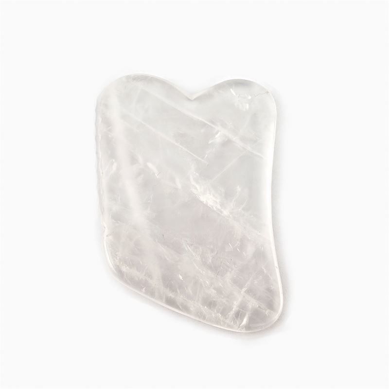 Facial Massage Tool Clear Quartz Gua Sha Scraping Tool for SPA and Acupuncture Treatment