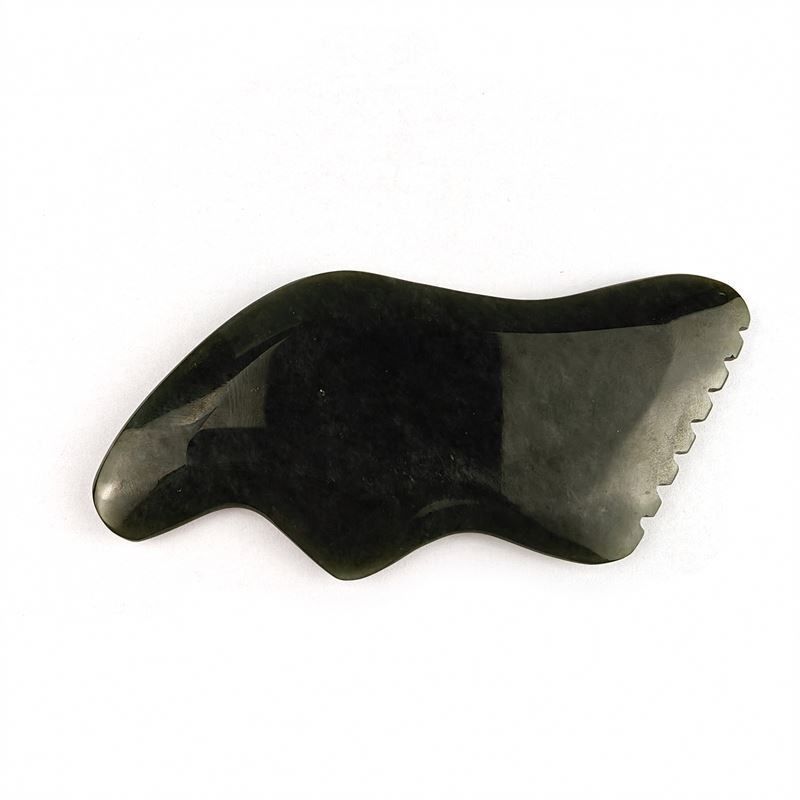 Natural Nephrite Gua Sha Board Facial Massager with Certificate Yes Custom Logo Facial Spa Massage Tools
