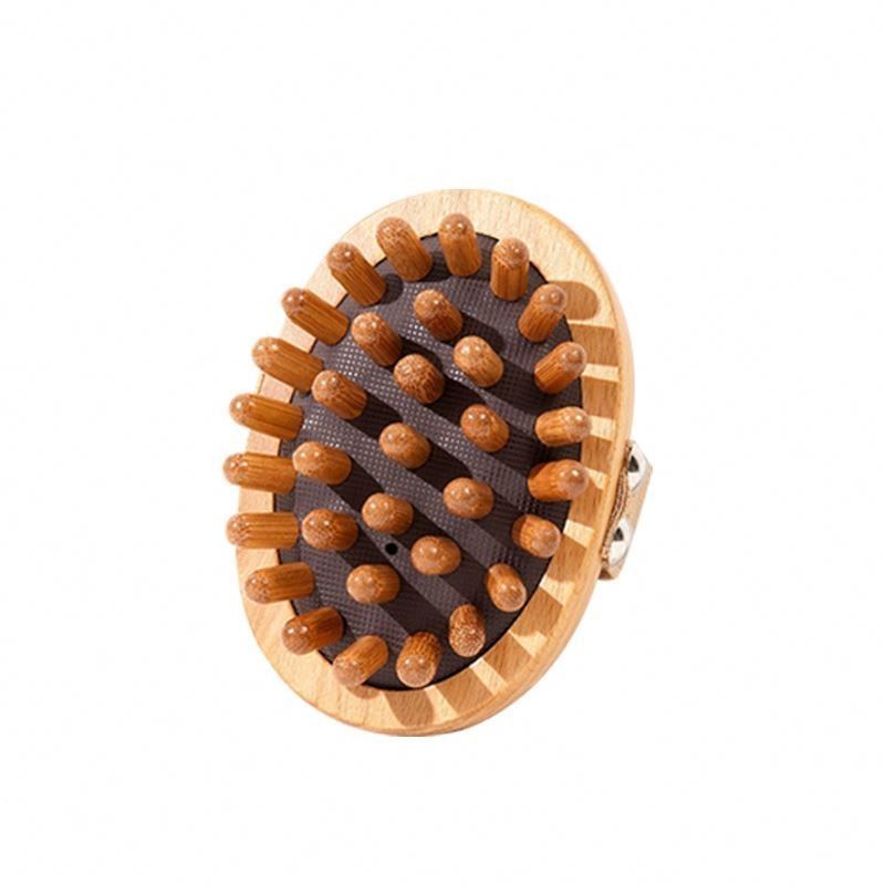 Massage Area Full-body Wooden Body Meridian Massage Brush Gua Sha Massager Comb With Air Bag for Scalp Massage Comb