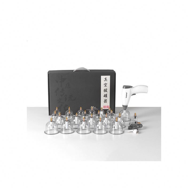 20 Pieces Electric Vacuum Cupping Set for Body Cupping Therapy Manual Gua Sha Tools and Plastic Suction Cupping Included