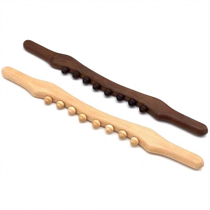 Wooden Gua Sha Scraping Massage Stick for Full-body Soft Tissue Mobilization and Meridian Dredging Massage Tool
