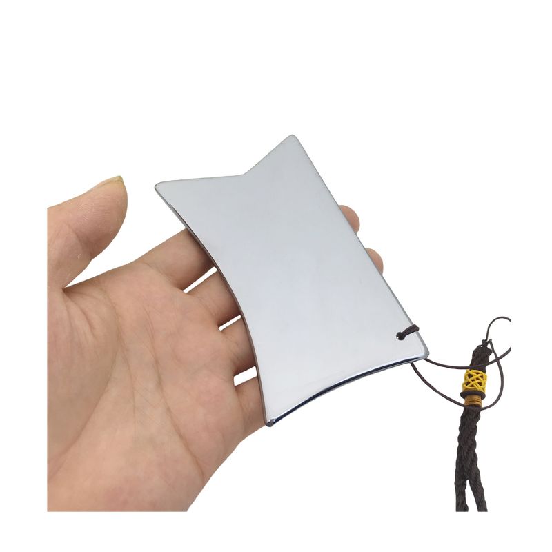 Terahertz Plate Scraping Massage Tool Gua Sha Guasha Board For Back Body Massager Body with Customized Logo and Silver