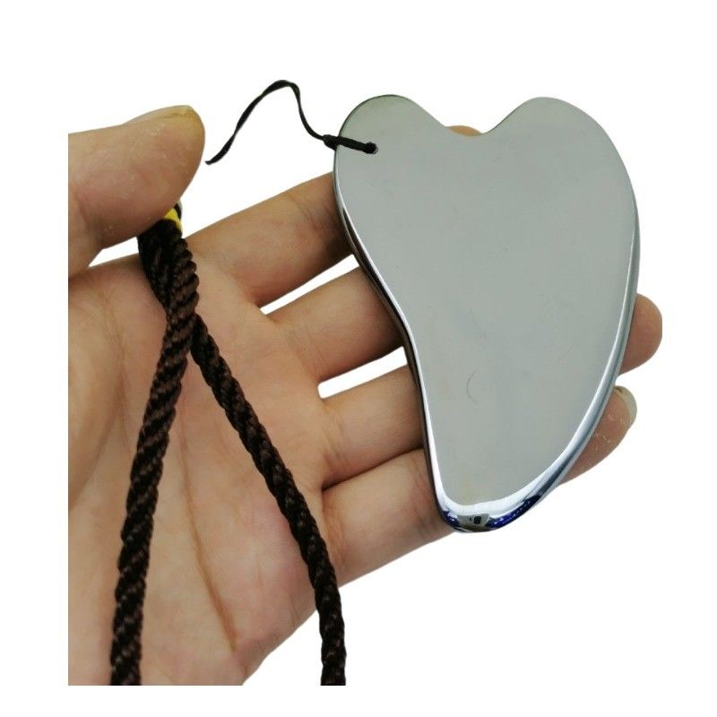 Terahertz Stone Gua Sha Facial Massage Tool 2024 Custom Logo Handheld for Body Massage Equipment in Heart Shape