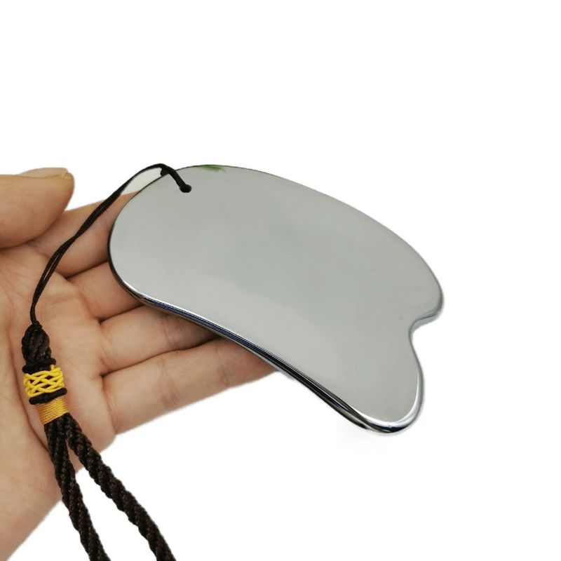 Facial Massager Silver Energy Stone Terahertz Scraping Board THz Gua Sha Massage Tool 2024 Trend Products Healthy Energy