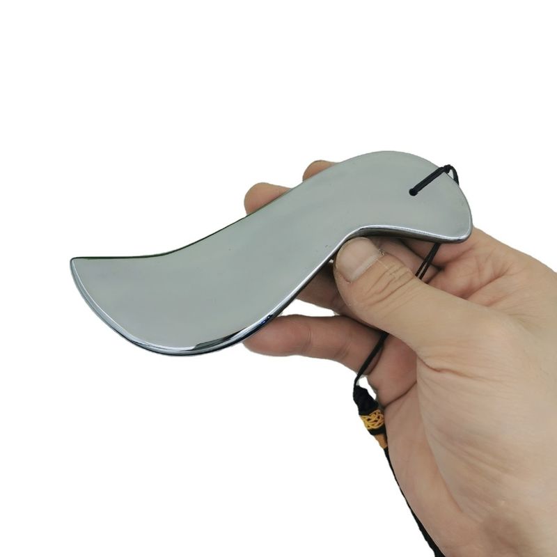 Skin Spa Facial Beauty Massager S Shape Terahertz Gua Sha Massage Scraping Tool with Customized Logo Availabled