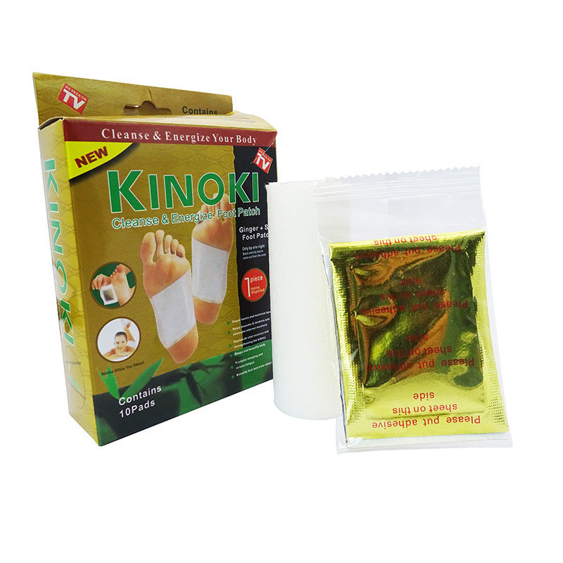 Weight Loss Patch Function 10 Packs Ginger Foot Pads 10 Adhesive Sheets for Removing Impurities and Relieving Stress
