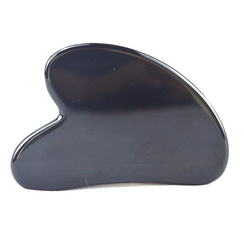 Heart Shape Black Obsidian Guasha 100% Natural Jade Board Gua Sha Scraping Massage Tool Customized Logo for Customization