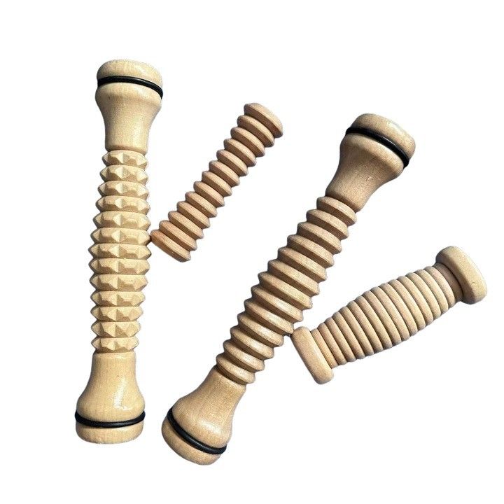 Body Massage Equipment Wood Therapy Foot Roller Guasha Massage Tools for Body Gua Sha Massager and Plantar Fasciitis Relief