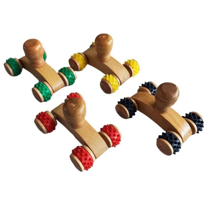 Body Massage Equipment 2024 Arrivals Natural Eco Friendly Handmade Craft Wooden Gua Sha Massager Roller for Massage Tools