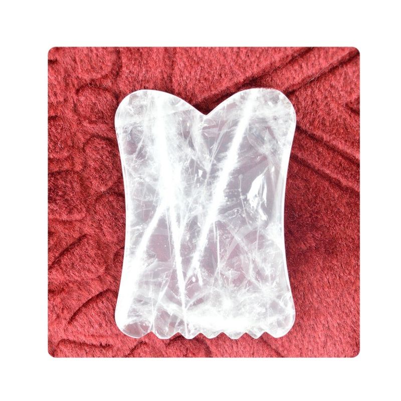 Properties Body Muscles Massage Equipment 2024 Arrivals Clear Quartz Gua Sha Rock Crystal Guasha Gemstone Sculptor Tool