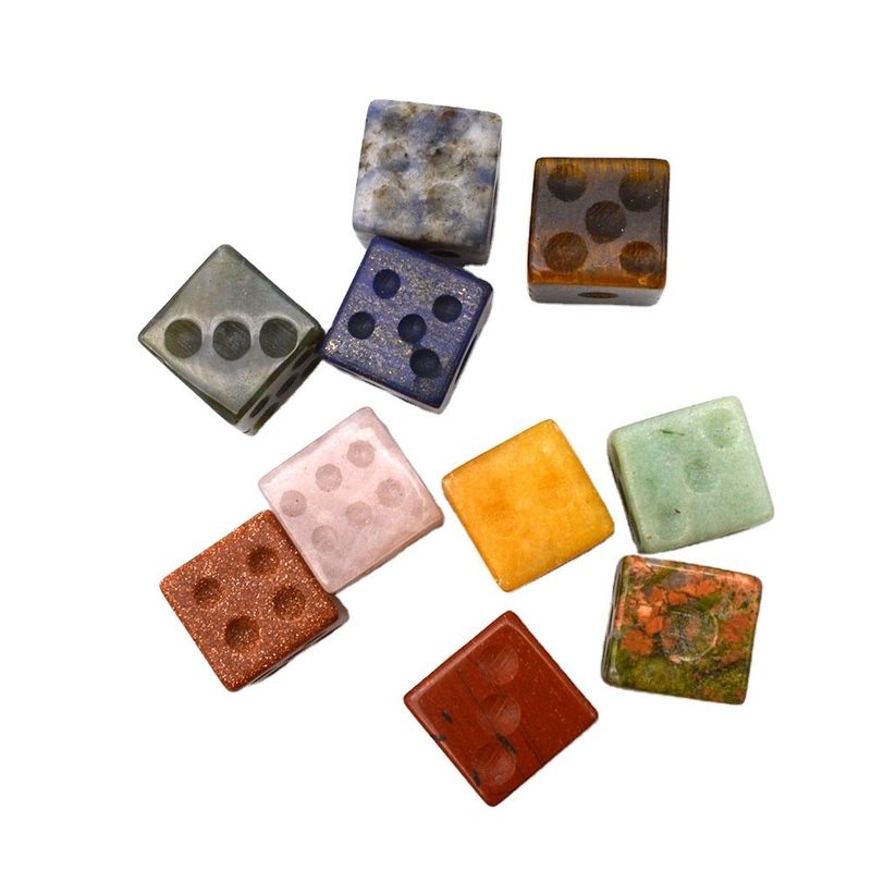 Get Your Hands on Gemstone 15mm Cube Dice A Must-Have for Any Game Enthusiast
