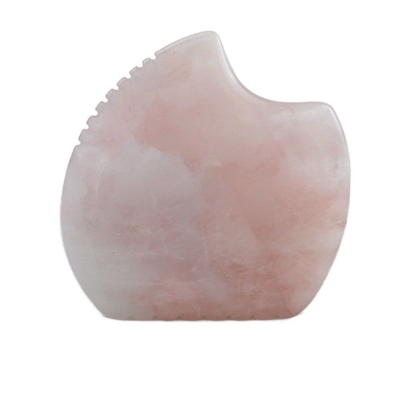 Custom Logo Shell Shape Rose Quartz Gua Sha Massage Tool for Muscle Massage and Self Skin Care Spa Beauty Equipment