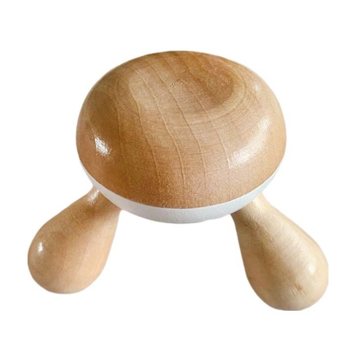 Body Massage Tool Three Foot Wooden Gua Sha Scalp Massager for Muscle Relaxation and Hair Care