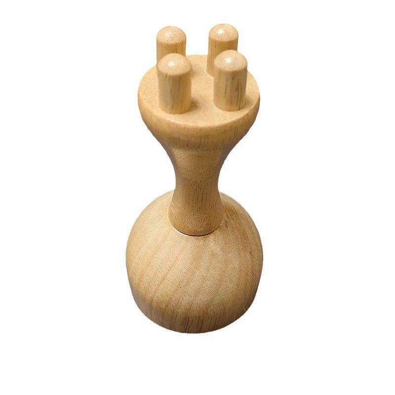 Muscle Massage Mushroom Cup Body Contour Roller for Lymphatic Drainage Therapy Gua Sha Wooden Trigger Point Massager Tool