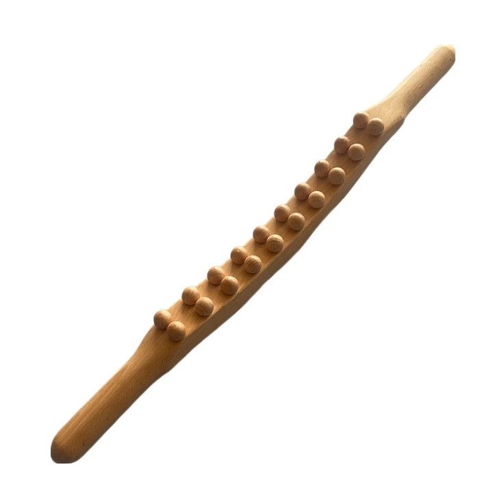 Customized Logo Availabled Wooden Guasha Scraping Stick Roller Massager for Body Massage Equipment and Muscle Relaxation