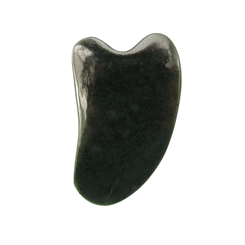 Facial Massager Natural Nephrite Jade Stone Gua Sha Board for Face and Body Skincare SPA Acupuncture Therapy Treatment