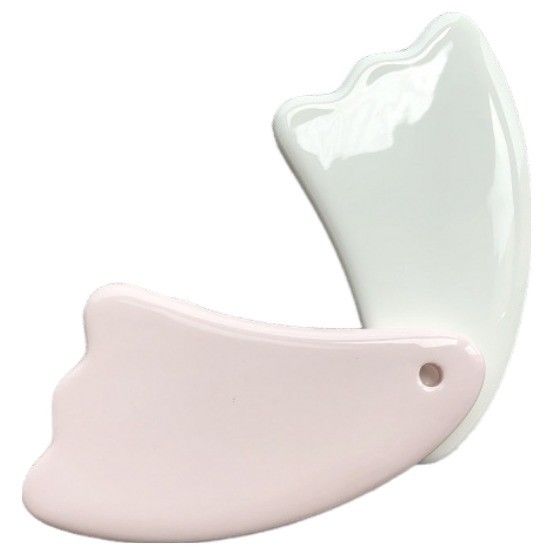 Customized Logo Availabled Mini Massage Ceramic Gua Sha Tool for Body Neck Face Self Skin Care Spa Facial Lifting Beauty