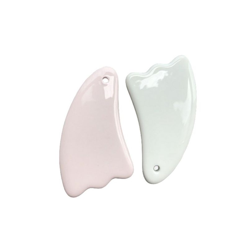 2024 Design Multi Function Unique Ceramics Guasha Scraping Facial Body Gua Sha Massager for Face and Body Rejuvenation