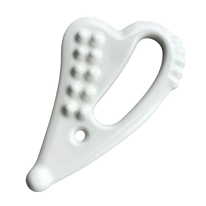 Self Skin Care Spa Facial Lifting Heart Shape Massage Ceramic Gua Sha Tool Guasha Stone for White Face