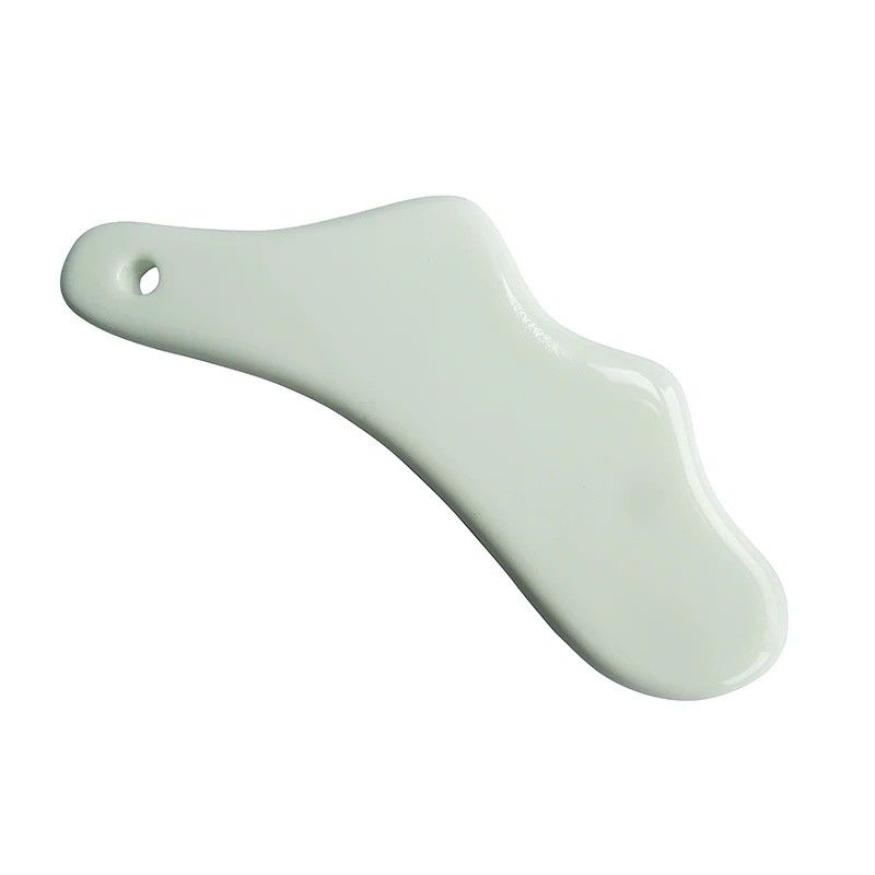 Facial Gua Sha Massage Tool Body Scraping Plate Ceramics Reduce Fat Static Free Portable for Women Adults